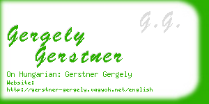 gergely gerstner business card